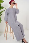 Ayrobin Tunik Pantolon Alt Üst Takım 6712 - Gri resmi